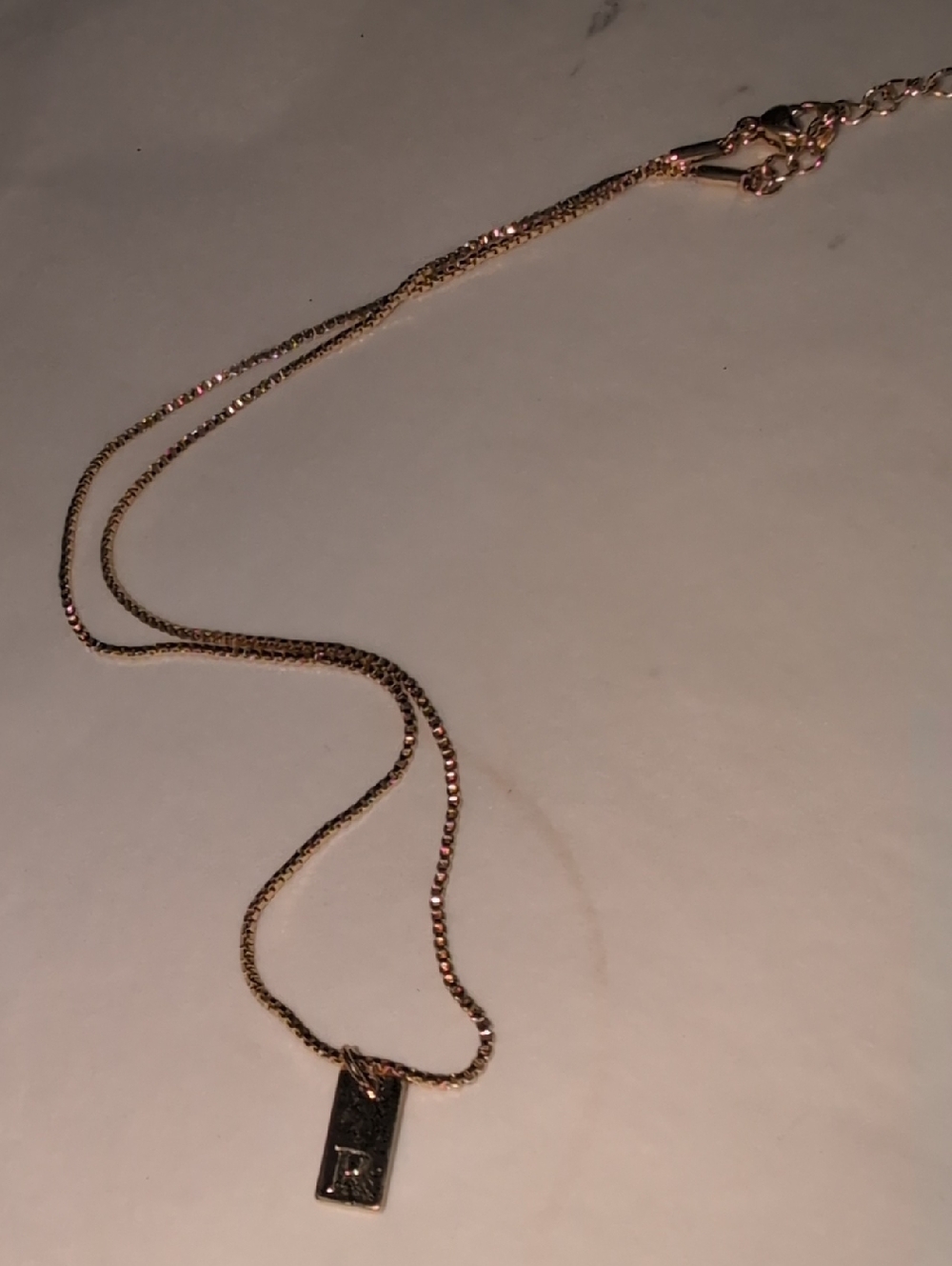 ❤️‍🔥10/$10❤️‍🔥 Classic Initial 'R' Bar Pendant Necklace in Gold